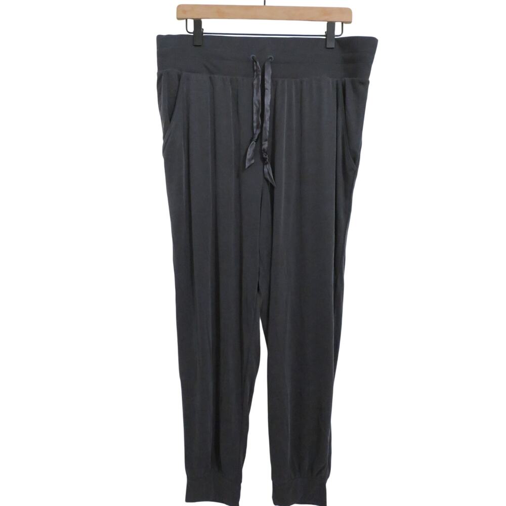 Victoria's Secret Women Sz XL Dark Gray Jogger Pants Soft Cozy Lounge Sweatpants
